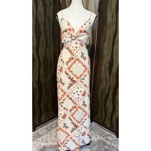 NWT Abercrombie & Fitch Julia Slip Cutout Maxi Dress. Size M.